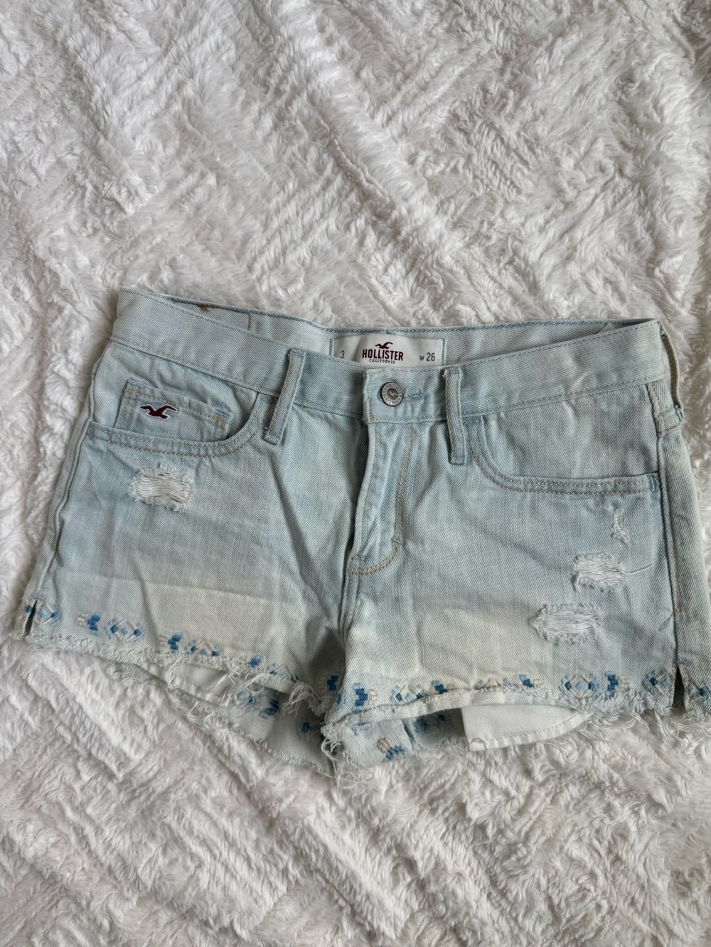 Y2K 2000s vintage Hollister Elena Gilbert Bella Swan low rise denim shorts - Picture 2 of 7